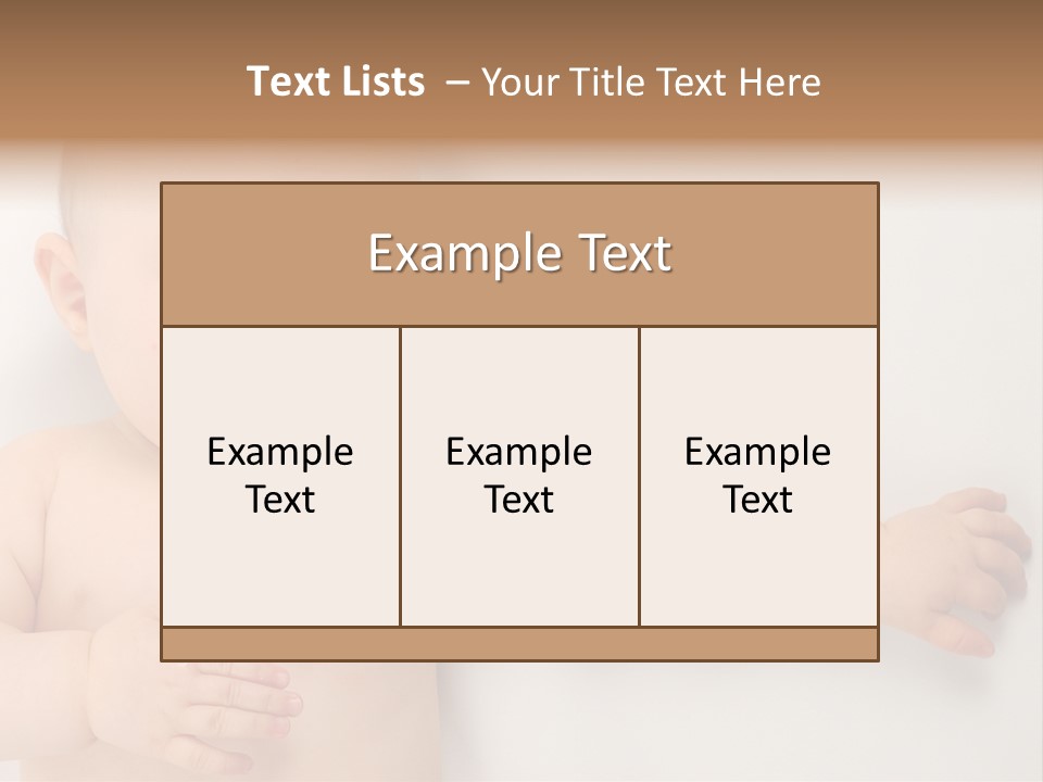 Beautiful Skin Little PowerPoint Template
