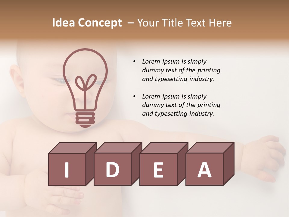 Beautiful Skin Little PowerPoint Template