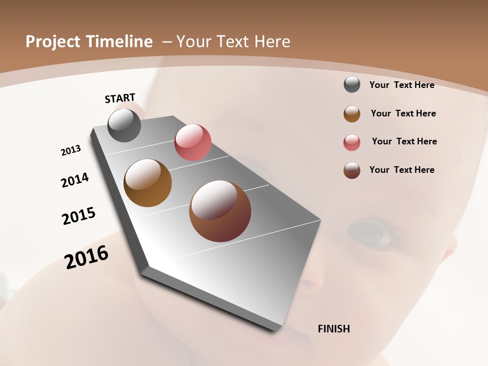 Face Infancy Look PowerPoint Template