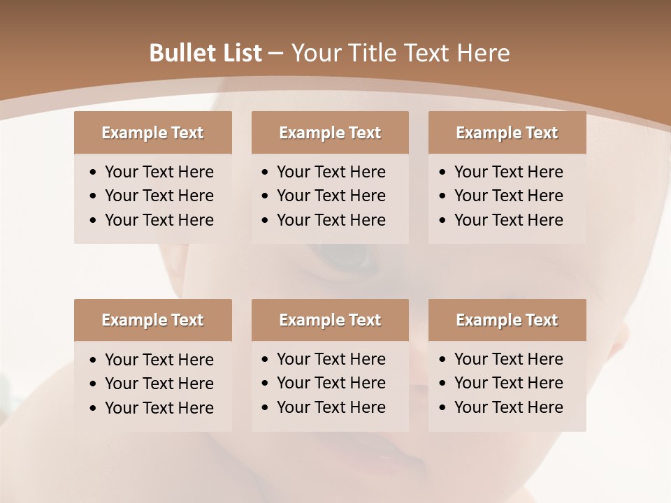 Face Infancy Look PowerPoint Template
