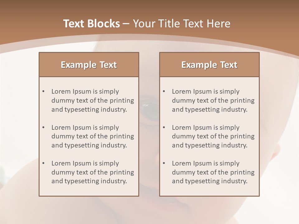 Face Infancy Look PowerPoint Template