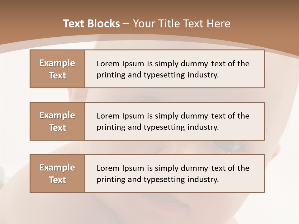 Face Infancy Look PowerPoint Template