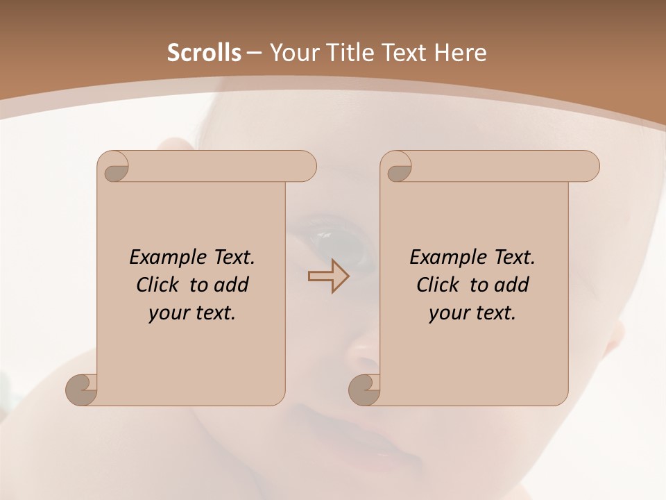 Face Infancy Look PowerPoint Template