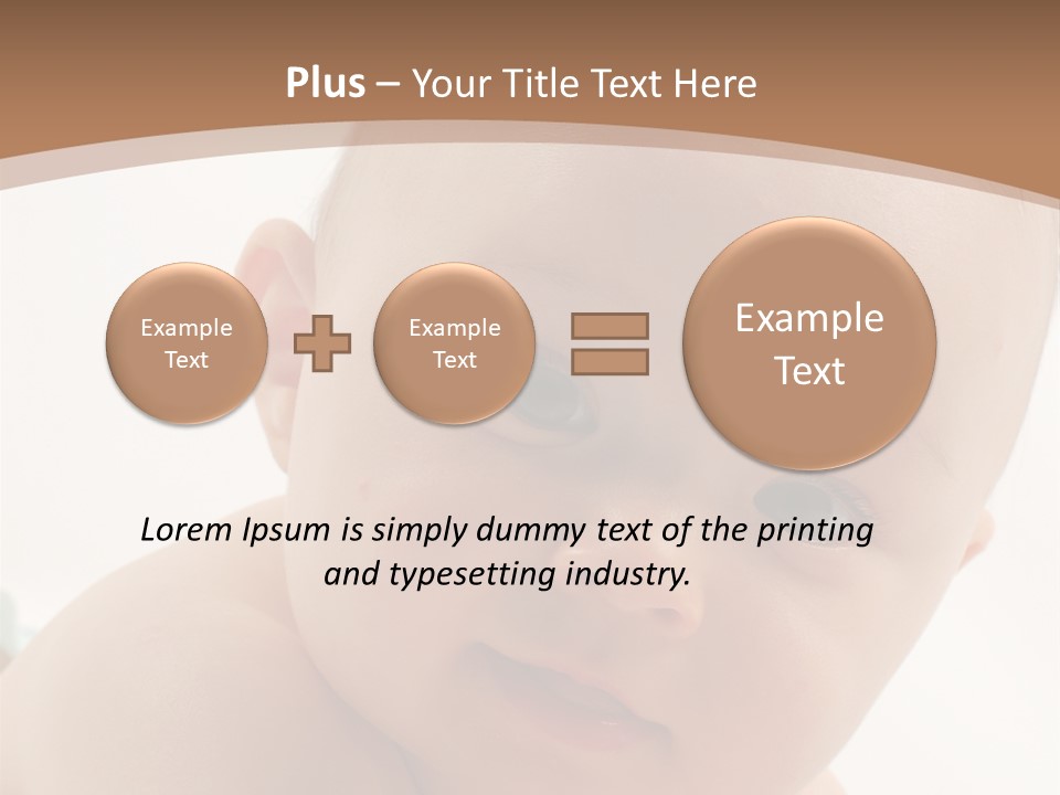 Face Infancy Look PowerPoint Template