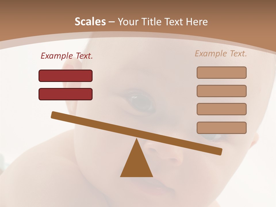 Face Infancy Look PowerPoint Template