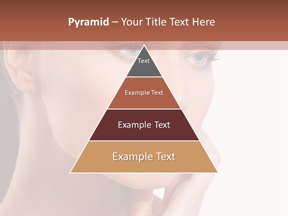 A Beautiful Woman With Blue Eyes Powerpoint Template PowerPoint Template