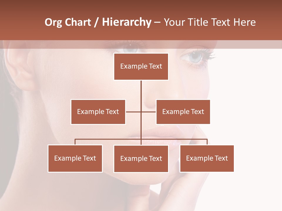 A Beautiful Woman With Blue Eyes Powerpoint Template PowerPoint Template