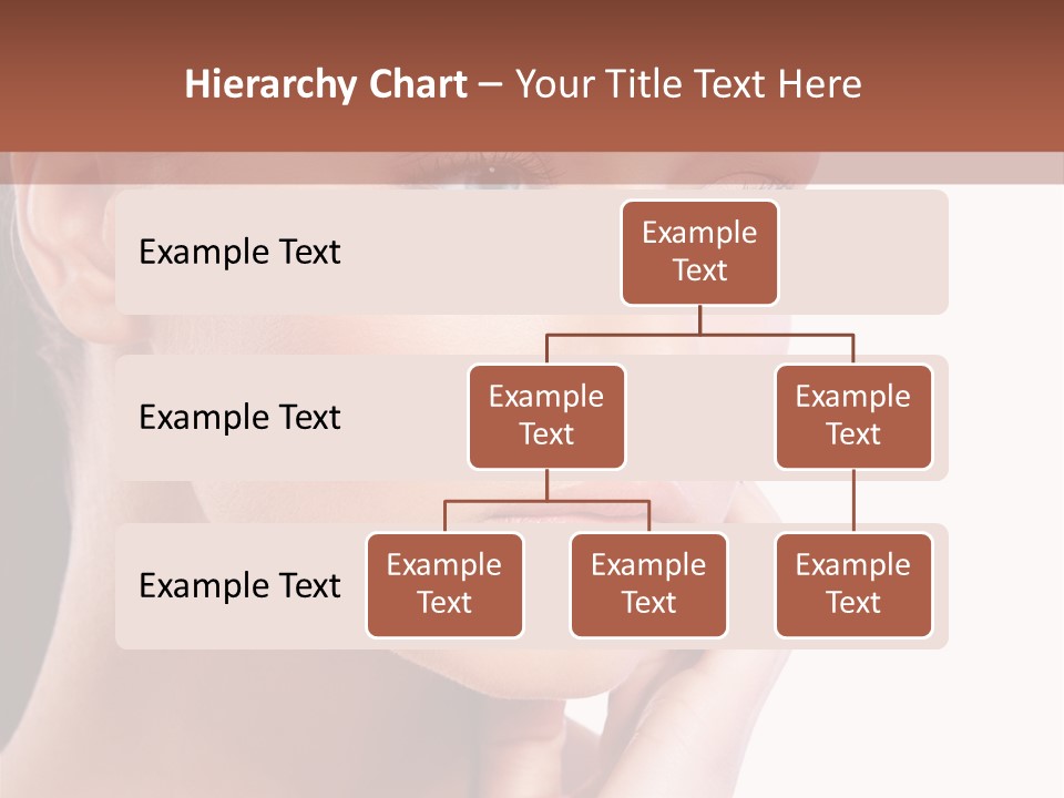A Beautiful Woman With Blue Eyes Powerpoint Template PowerPoint Template