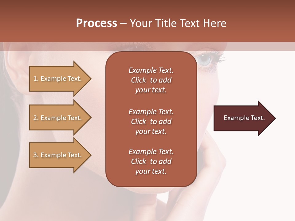 A Beautiful Woman With Blue Eyes Powerpoint Template PowerPoint Template