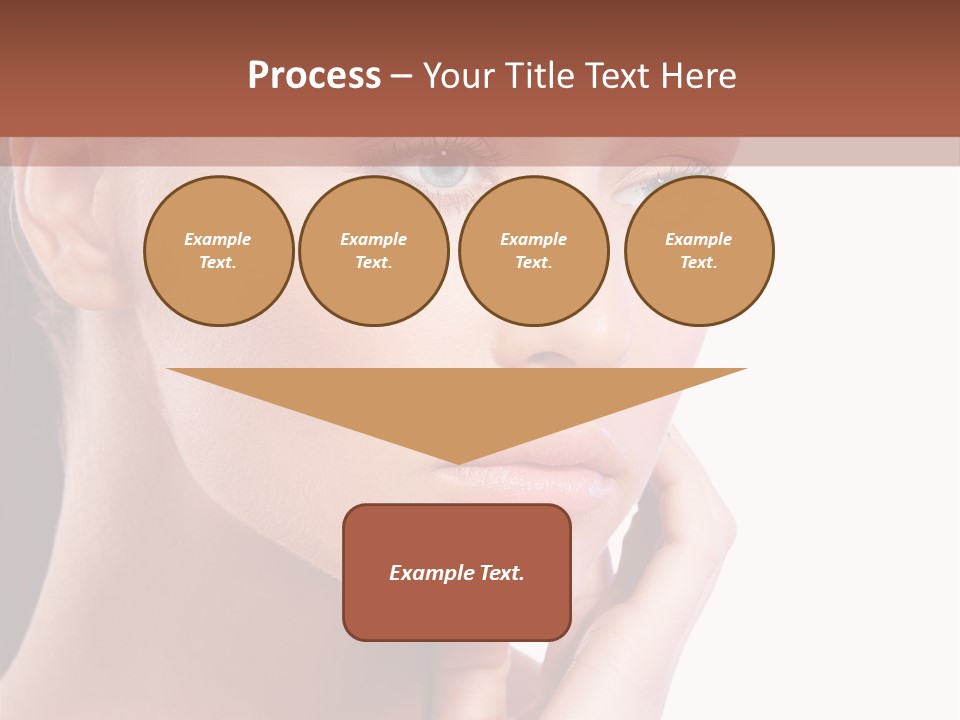 A Beautiful Woman With Blue Eyes Powerpoint Template PowerPoint Template