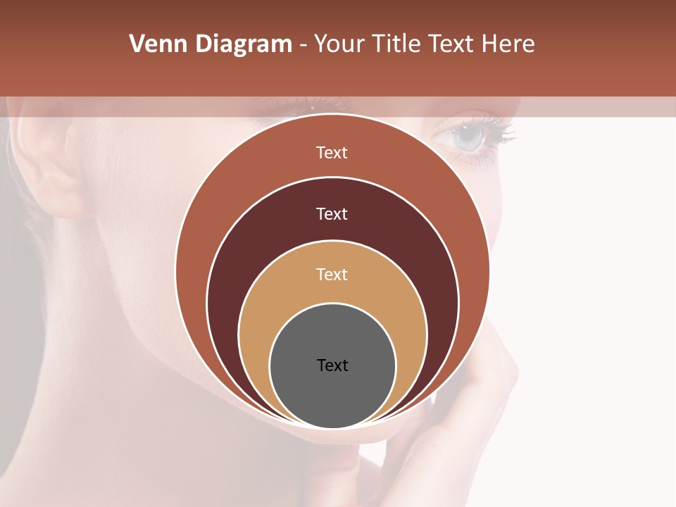 A Beautiful Woman With Blue Eyes Powerpoint Template PowerPoint Template