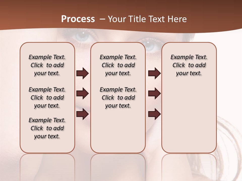 A Beautiful Woman Posing With Her Hands On Her Head PowerPoint Template