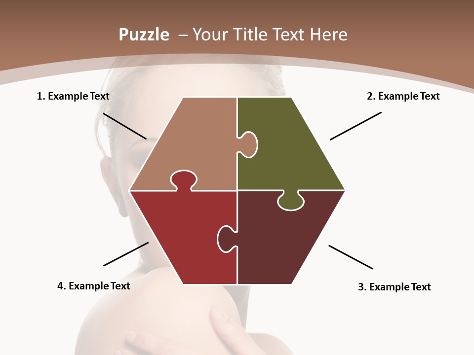 A Beautiful Woman With Her Arms Crossed Powerpoint Presentation Template PowerPoint Template