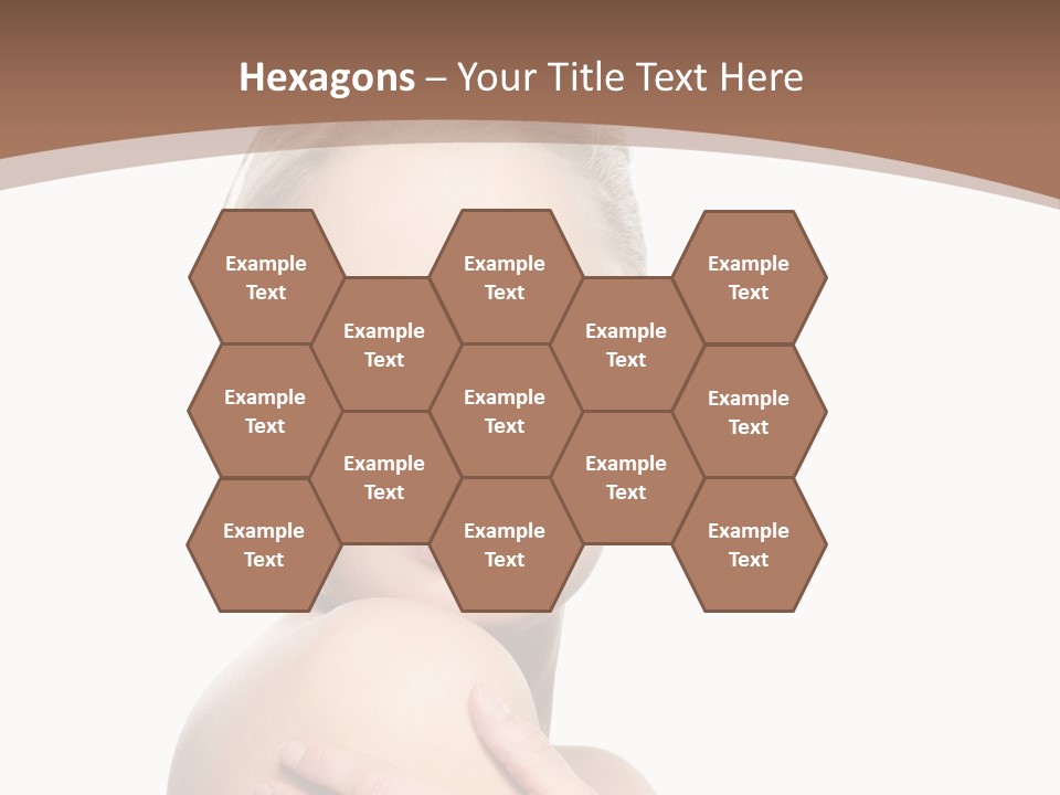 A Beautiful Woman With Her Arms Crossed Powerpoint Presentation Template PowerPoint Template