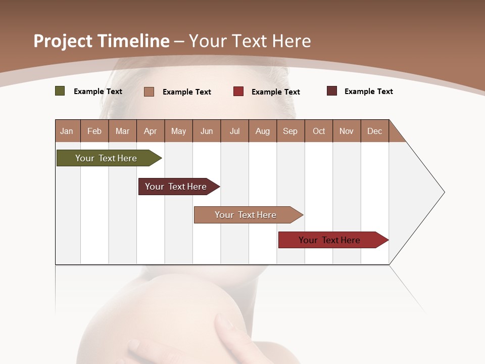 A Beautiful Woman With Her Arms Crossed Powerpoint Presentation Template PowerPoint Template