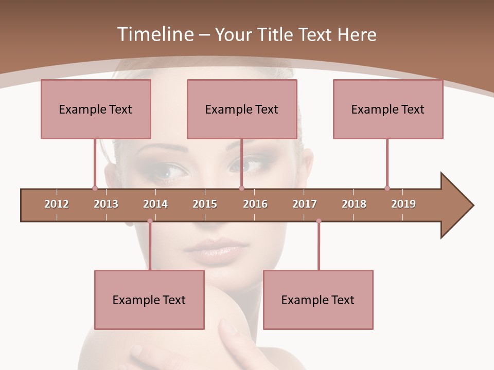 A Beautiful Woman With Her Arms Crossed Powerpoint Presentation Template PowerPoint Template