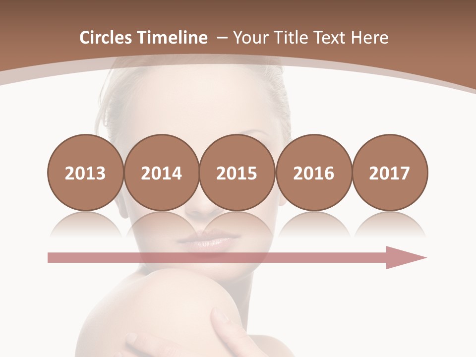 A Beautiful Woman With Her Arms Crossed Powerpoint Presentation Template PowerPoint Template