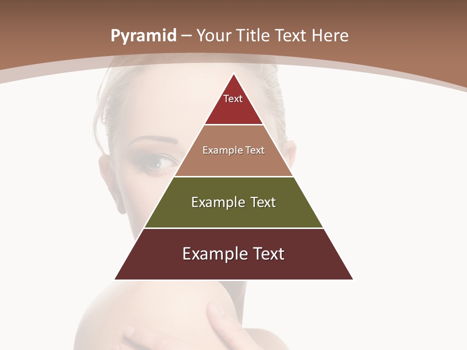 A Beautiful Woman With Her Arms Crossed Powerpoint Presentation Template PowerPoint Template