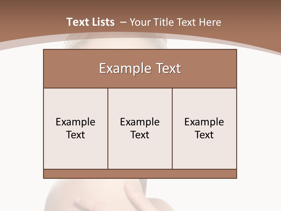 A Beautiful Woman With Her Arms Crossed Powerpoint Presentation Template PowerPoint Template