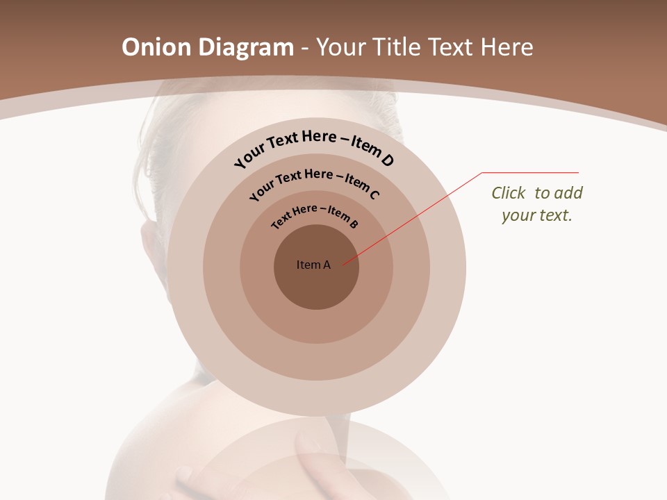 A Beautiful Woman With Her Arms Crossed Powerpoint Presentation Template PowerPoint Template