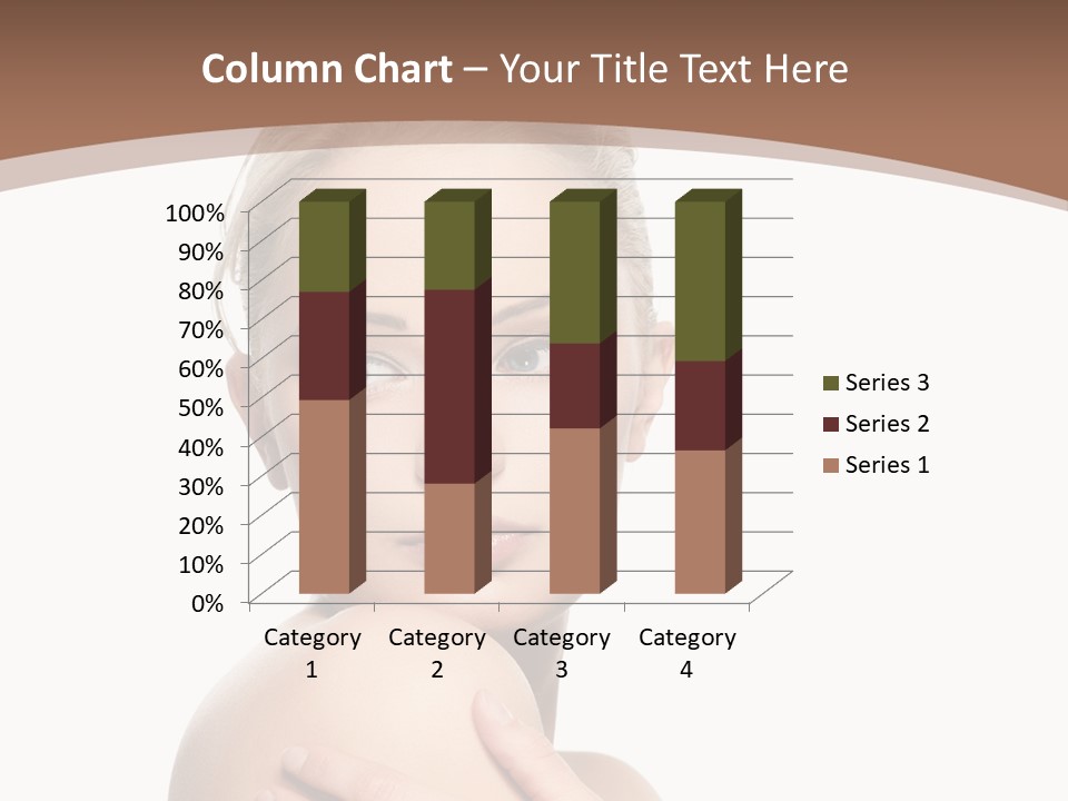 A Beautiful Woman With Her Arms Crossed Powerpoint Presentation Template PowerPoint Template