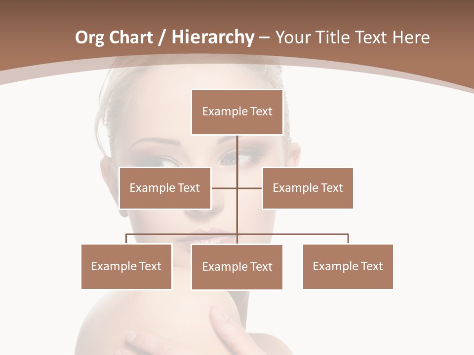 A Beautiful Woman With Her Arms Crossed Powerpoint Presentation Template PowerPoint Template