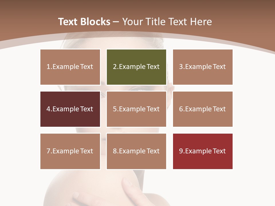 A Beautiful Woman With Her Arms Crossed Powerpoint Presentation Template PowerPoint Template