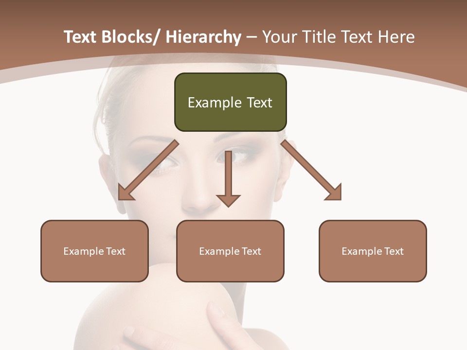 A Beautiful Woman With Her Arms Crossed Powerpoint Presentation Template PowerPoint Template