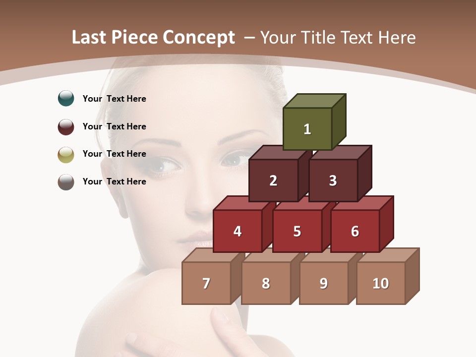 A Beautiful Woman With Her Arms Crossed Powerpoint Presentation Template PowerPoint Template