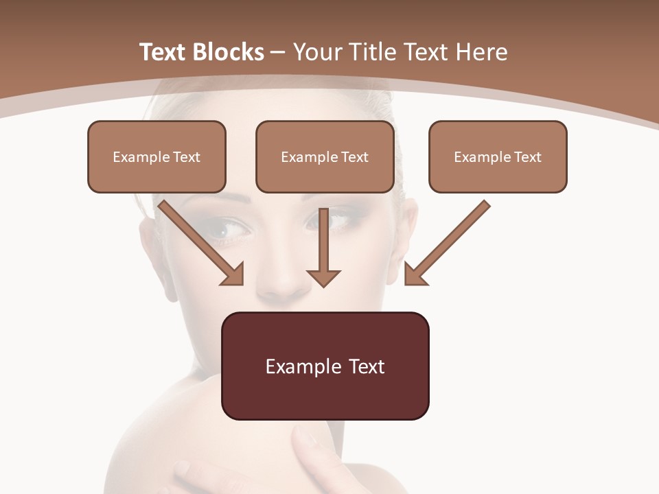 A Beautiful Woman With Her Arms Crossed Powerpoint Presentation Template PowerPoint Template