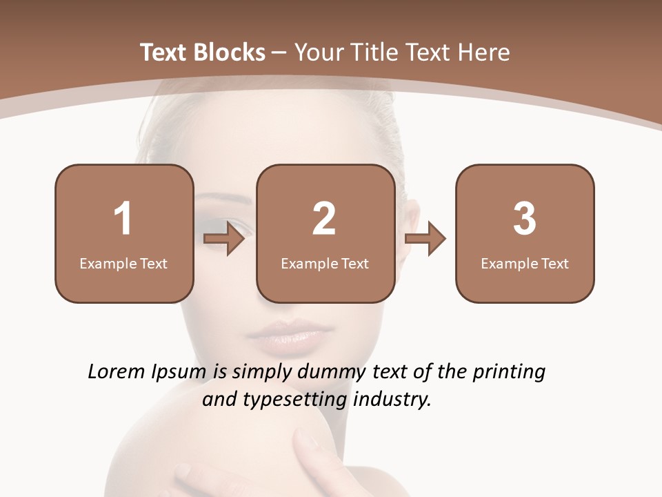 A Beautiful Woman With Her Arms Crossed Powerpoint Presentation Template PowerPoint Template