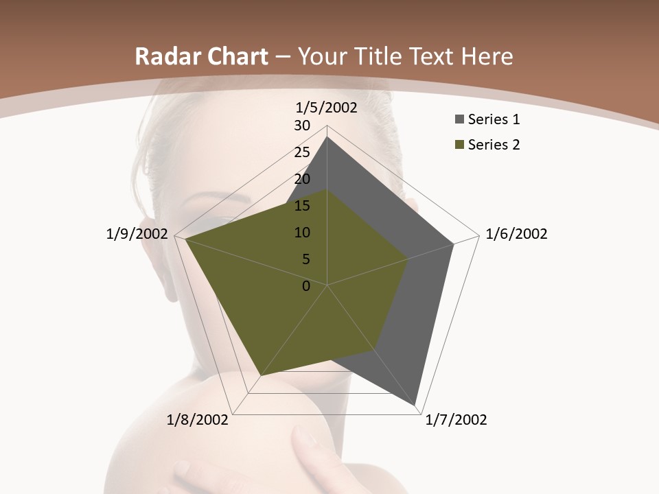 A Beautiful Woman With Her Arms Crossed Powerpoint Presentation Template PowerPoint Template