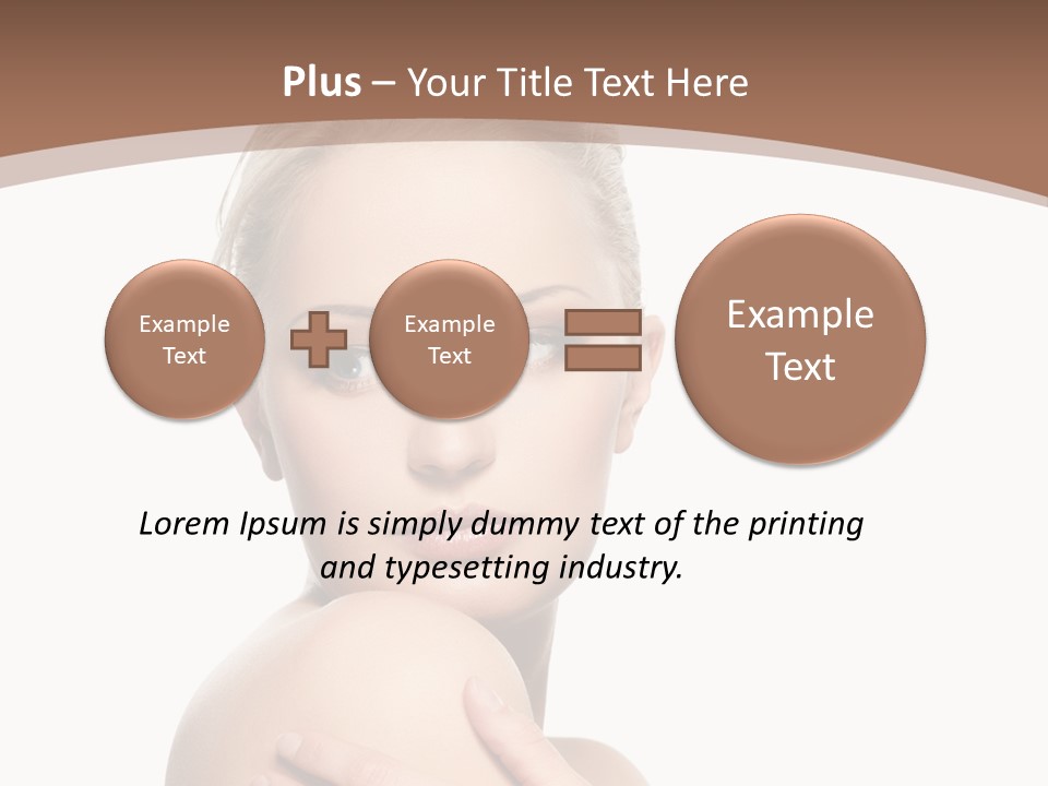 A Beautiful Woman With Her Arms Crossed Powerpoint Presentation Template PowerPoint Template