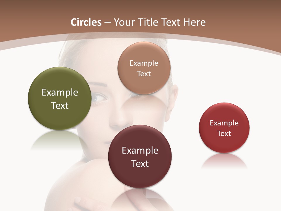 A Beautiful Woman With Her Arms Crossed Powerpoint Presentation Template PowerPoint Template