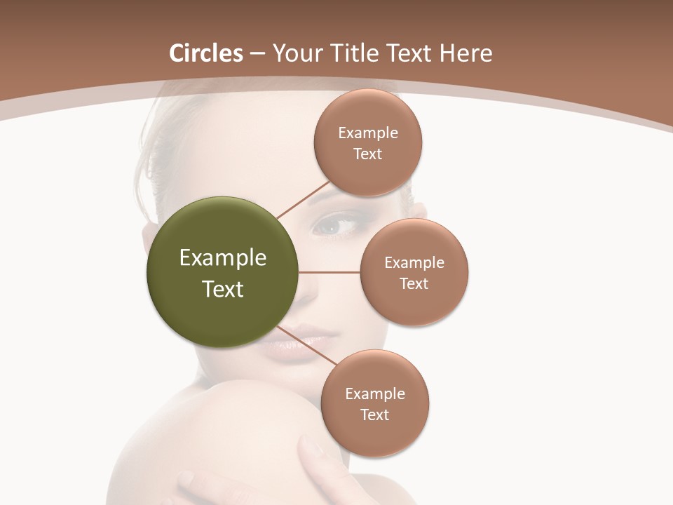 A Beautiful Woman With Her Arms Crossed Powerpoint Presentation Template PowerPoint Template