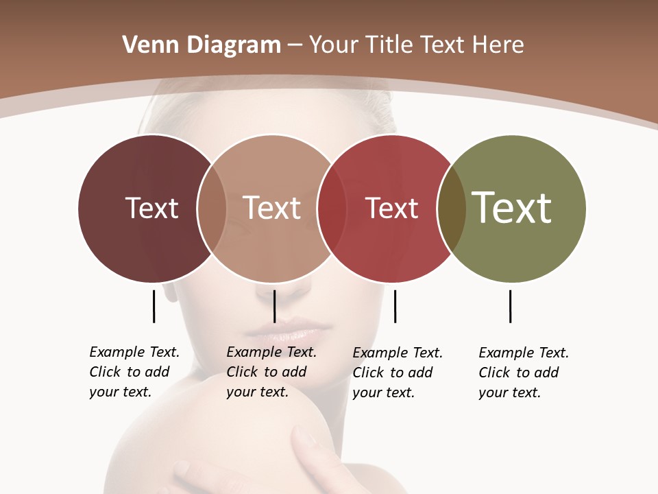 A Beautiful Woman With Her Arms Crossed Powerpoint Presentation Template PowerPoint Template