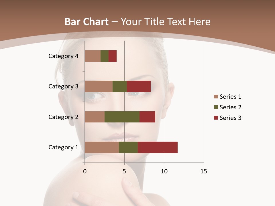 A Beautiful Woman With Her Arms Crossed Powerpoint Presentation Template PowerPoint Template