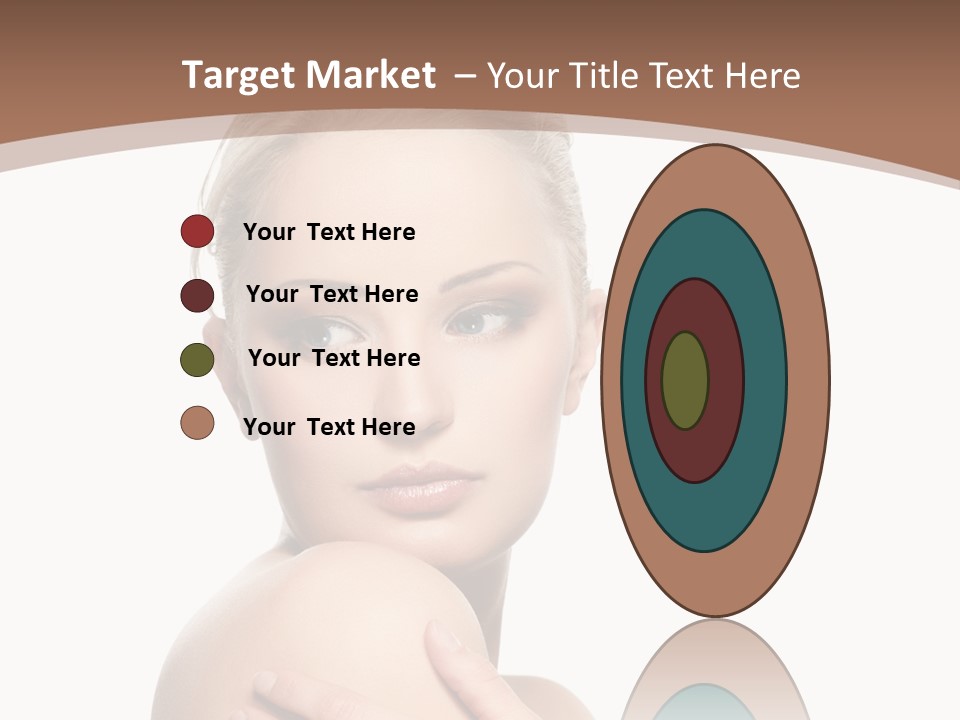 A Beautiful Woman With Her Arms Crossed Powerpoint Presentation Template PowerPoint Template