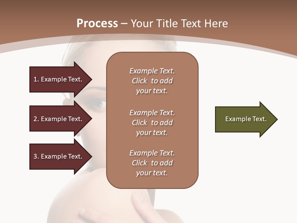 A Beautiful Woman With Her Arms Crossed Powerpoint Presentation Template PowerPoint Template