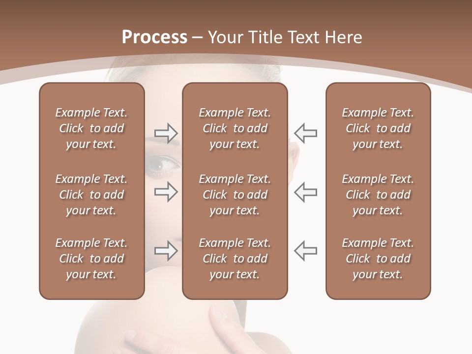 A Beautiful Woman With Her Arms Crossed Powerpoint Presentation Template PowerPoint Template