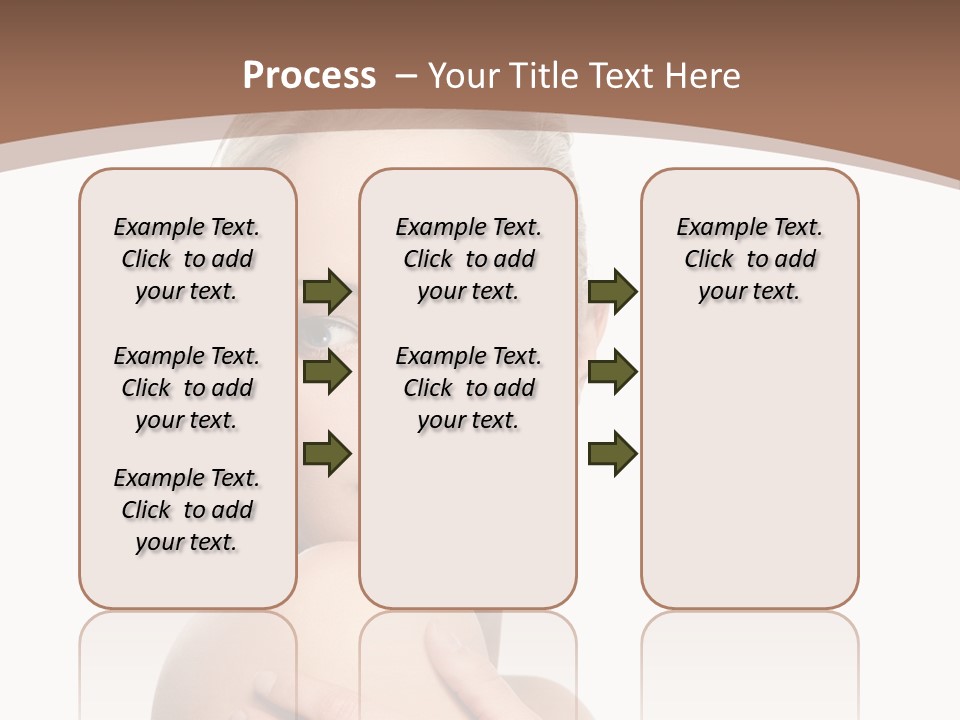A Beautiful Woman With Her Arms Crossed Powerpoint Presentation Template PowerPoint Template