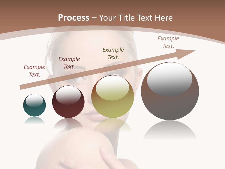 A Beautiful Woman With Her Arms Crossed Powerpoint Presentation Template PowerPoint Template