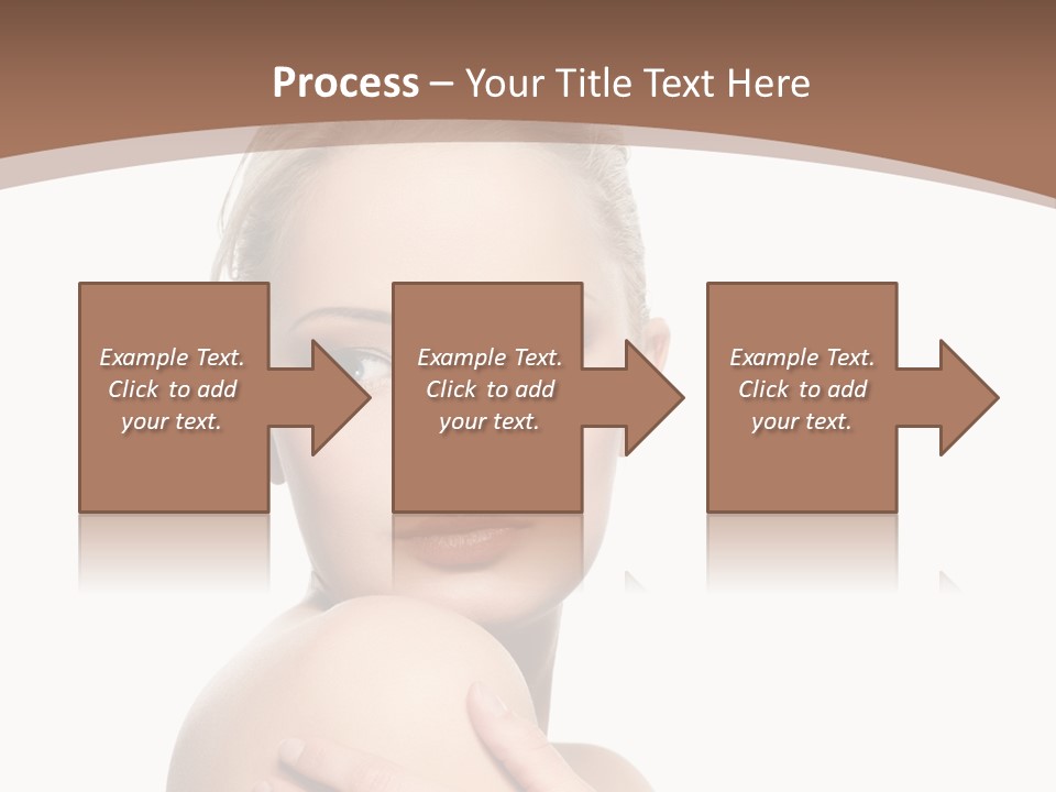 A Beautiful Woman With Her Arms Crossed Powerpoint Presentation Template PowerPoint Template