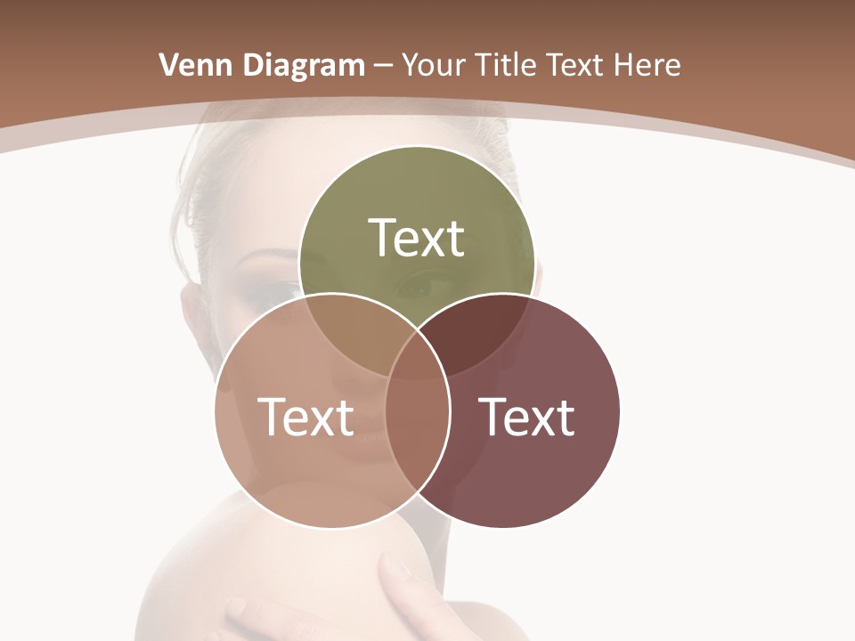 A Beautiful Woman With Her Arms Crossed Powerpoint Presentation Template PowerPoint Template