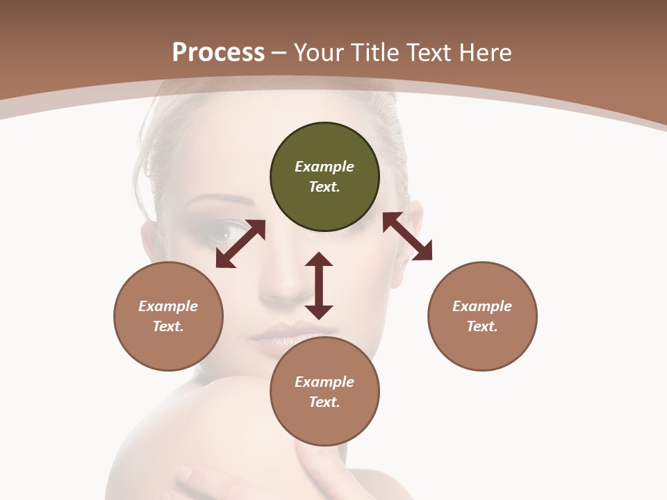 A Beautiful Woman With Her Arms Crossed Powerpoint Presentation Template PowerPoint Template