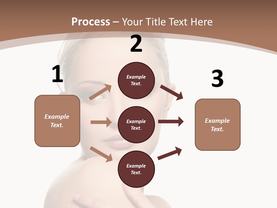 A Beautiful Woman With Her Arms Crossed Powerpoint Presentation Template PowerPoint Template