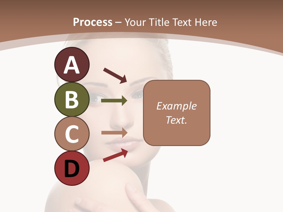 A Beautiful Woman With Her Arms Crossed Powerpoint Presentation Template PowerPoint Template