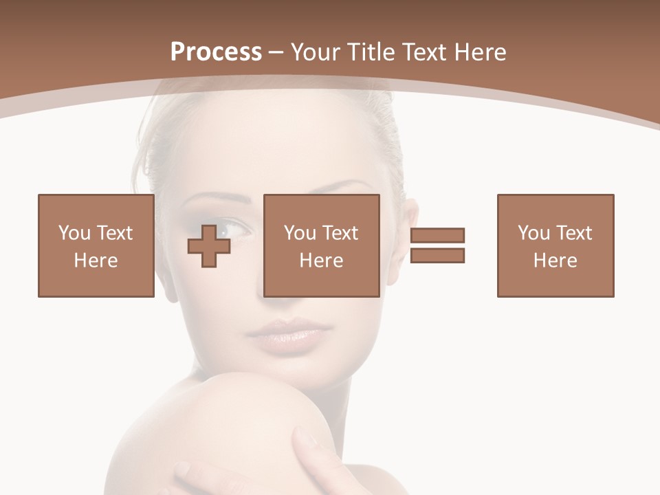 A Beautiful Woman With Her Arms Crossed Powerpoint Presentation Template PowerPoint Template