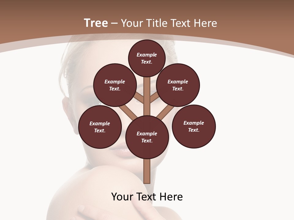 A Beautiful Woman With Her Arms Crossed Powerpoint Presentation Template PowerPoint Template