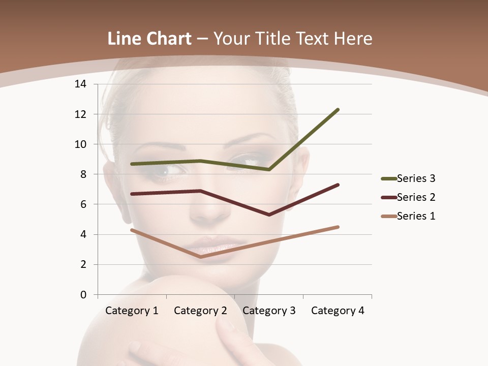 A Beautiful Woman With Her Arms Crossed Powerpoint Presentation Template PowerPoint Template